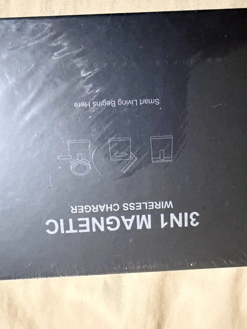Source Unknown Black 3-in-1 Magnetic Wireless Charging Pad